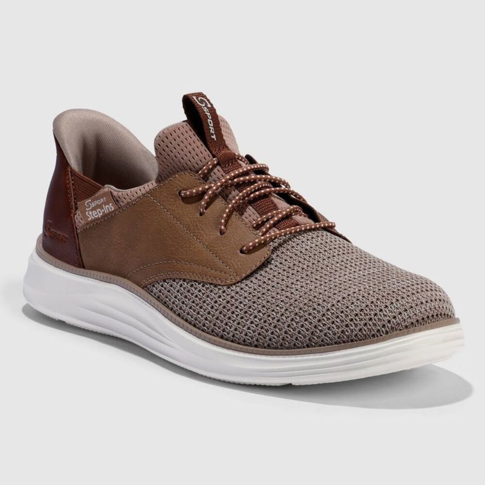 S Sport by Skechers Men's Donovan Step-Ins Sneakers - Light Brown 7